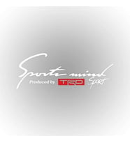 Trd Sports Mind Oto Sticker 30 cm x 11 cm Beyaz yazı 511