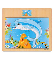 Hayal Sepeti YUNUS resimli Ahşap Çocuk Puzzle 12 Parça 15x17cm