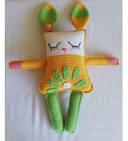 Tavşan Yastık Uyku Arkadaşı Amigurumi Organik Oyuncak