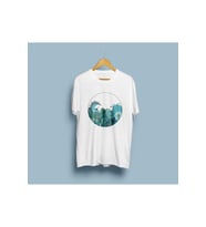 Oversize Dalgalar Tasarım Unisex T-shirt