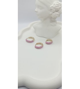 Pembe Silver Detay Küpe