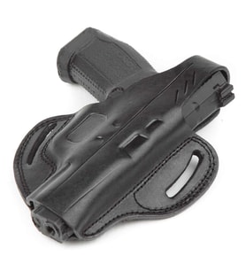 Wolf Holster Sarsılmaz SAR9 Deri Tabanca Kılıfı Tam Kelebek Siyah