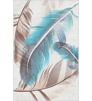 Eliana Home Baskılı, Yıkanabilir Kaymaz Taban Salon Halısı LNA0449 100x150 cm (Mavi)