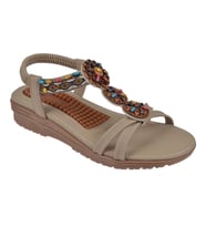 Guja Masaj Tabanlı Comfort Kadın Sandalet GJ-1202 BEJ