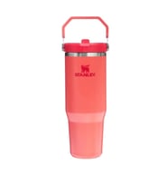 STANLEY 10-12043-076 PİPETLİ THE ICEFLOW FLİP STRAW 0.89 L. PASLANMAZ ÇELİK TERMOS MERCAN