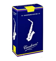 Vandoren SR213 Traditional Mavi Kutu Alto Saksafon Kamışı No: 3.0 (Profesyonel) - 10'lu Paket  Esnek Üfleme Tepkisi ve Üstün Malzeme Kalitesi