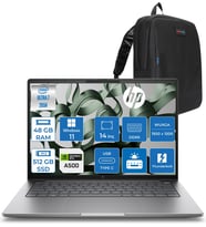 Hp Zbook 8 G1I  Intel Core Ultra 7 265H 48GB Ddr5 512GB SSD 4GB/RTXA500 14" Wuxga Düşük Mavi Işık 300NIT %100 Srgb Windows 11 Pro Taşınabilir Iş Istasyonu B30HCESP17 + Zettaçanta
