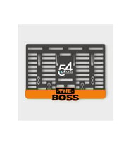 THE BOSS TRUNCU 3D KABARTMALI PLEKSİ MOTOR PLAKALIĞI