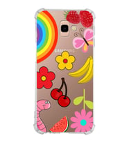 PrintiFy Samsung Galaxy J4+ Plus Uyumlu Water Color 5 Baskılı Şeffaf Köşe Korumalı Antişok Kılıf
