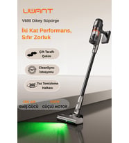 Uwant V600 Otomatik Dikey Süpürge Gri