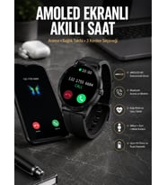 Akıllı Saat Amoled Ekran 3 Kordonlu NFC Ve GPS Uyumlu