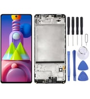 Cbtx Samsung Galaxy M51 Sm-m515 Sayısallaştırıcı Uyumlu Lcd Ekran Çerçeveli Tam Montaj (Siyah)