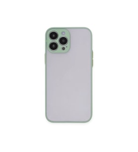 Mey İthalat® iPhone 15 Pro Max Kılıf Montreal Silikon Kapak - Açık Yeşil