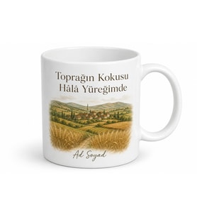 Memleket Toprağı Temalı Kişiye Özel Kupa Bardak Hediye