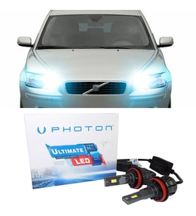 Volvo V50 Led Xenon Kısa Far Ampulü H7 Ultimate 9500 Lumens Şimşek Etkili Beyaz 2007-2012