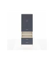 Arges Dolap 5 Raflı 3 Çekmeceli 2 Kapaklı 88x30x243 Aytaşı-Antrasit