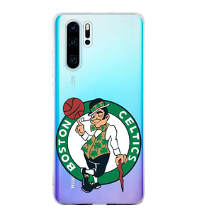 Huawei P30 Pro Uyumlu Kapak Boston Celtics Tasarımlı Şeffaf Silikon Kılıf