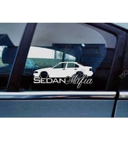 E39 5-Series Kelebek Cam Araba oto Sticker 19 cm 2 Adet