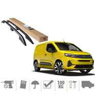 Opel Combo Maxi Van Üst Port Bagaj Tavan Çıtası Siyah 2019 Sonrası