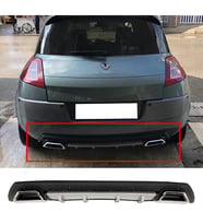 Renault Megane 2 HB Gri Difüzör Çiftli Kare Egzoz Görünümlü D Tip Difizör 2002 - 2009