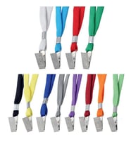 Sarff Kart Askı İpi Metal Klipsli Telefon Askılı Boyun Askı İpleri Karışık Renk (25 Li Paket)