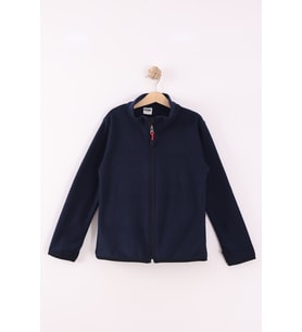 Monox Çocuk Unisex Parmak Geçmeli Polar Ceket (Lacivert)