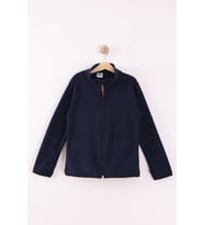 Monox Çocuk Unisex Parmak Geçmeli Polar Ceket (Lacivert)