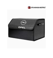 Opel Marka Logolu Oto Bagaj Organizer Çanta Oto Bagaj Çantası 2 Bölmeli Suni Deri