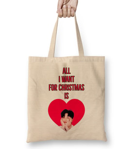 Park Seo Joon Christmas Edition Bez Çanta Uzun Saplı