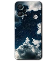 Redmi Note 12 5G Kılıf HD Desen Baskılı Kılıf - Gece Gökyüzü
