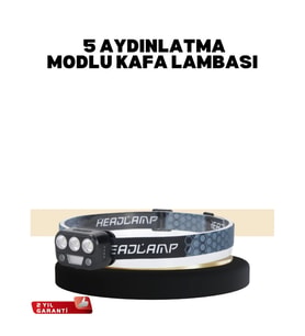 Mey İthalat® Kamp ve Trekking İçin Sensörlü LED Kafa Lambası