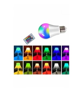 Mey İthalat® Ambiyans Aydınlatma RGB Led Lamba Kumandalı Renk Değiştirebilen