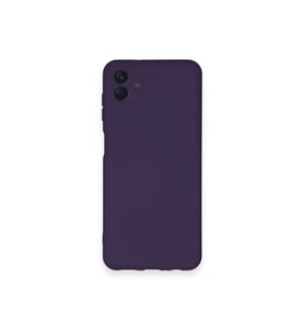 Newface Samsung Galaxy A04 Kılıf Nano içi Kadife Silikon - Mor