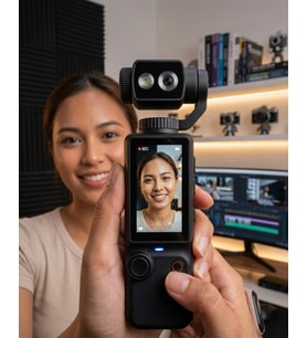 Kompakt 4K Vlog Kamera 2.0 IPS Ekran Otomatik Odaklama ve Stereo Ses Kayıtlı