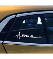 RS4 Yan Cam Sticker Oto Kapı Çıkartma Tuning oto 20 cm x 7 cm yazı 35