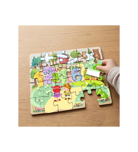 Sayıları Tanıyalım Tasarımlı 24 Parça Ahşap Çocuk Puzzle MPK0944