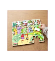 Sayıları Tanıyalım Tasarımlı 24 Parça Ahşap Çocuk Puzzle MPK0944