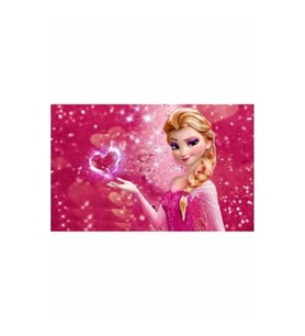 Elsa Şekerli Yenilebilir Kağıda Resimli Pasta ve Dekoru Baskısı