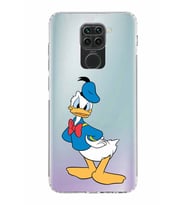 Xiaomi Redmi Note 9  Kamera Korumalı Kapak Donald Duck Tasarımlı Şeffaf  Kılıf