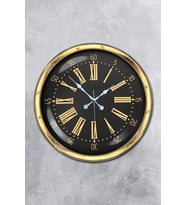 40 cm Metal Gold Roma Rakamlı Duvar Saati (Standart)