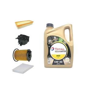 Partner 1.6 Hdi 90Hp Bakım Seti 2011 Sonrası+Total Ecs 5W-30 PDF Yağı 2025