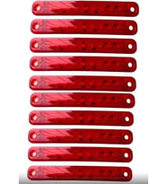 9 LEDLİ 10 ADET PARMAK LED KIRMIZI
