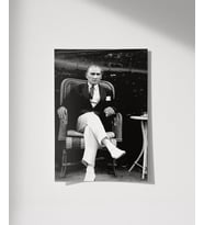Çerçevesiz Poster Ebedi Başkomutan (Çok Renkli)