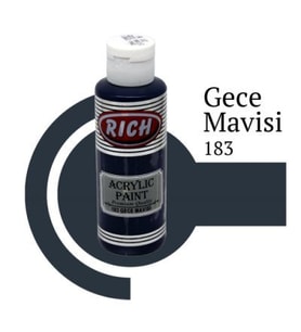 Rich Master Akrilik Boya 120 cc. 183 Gece Mavisi 