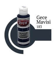 Rich Master Akrilik Boya 120 cc. 183 Gece Mavisi 