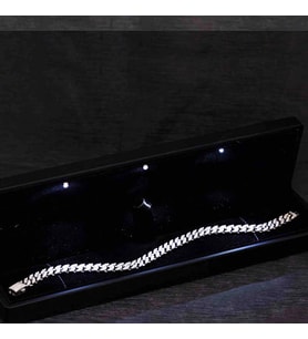 pilelistore Gümüş Işıklı Kutulu Taşlı Gurmet Kadın Bileklik