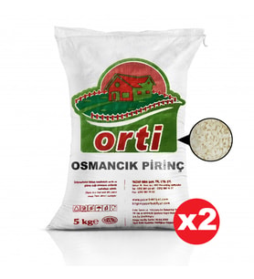 Orti Osmancık Pirinç 5 Kg x 2 Paket