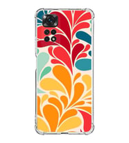 PrintiFy Redmi Note 11 Uyumlu Retro Color 5 Baskılı Şeffaf Köşe Korumalı Antişok Kılıf