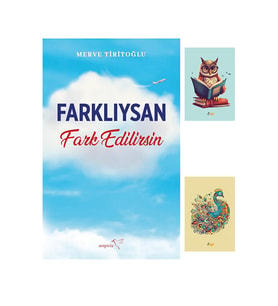 Farklıysan Fark Edilirsin - Merve Tiritoğlu - Kişisel Gelişim Kitabı 9786258446241 Defterli Seti (Krem)