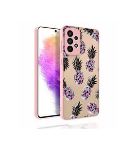 Samsung Galaxy A73 Uyumlu Kılıf Desenli Kamera Korumalı Parlak Zore Nora Kapak (Model 1)
